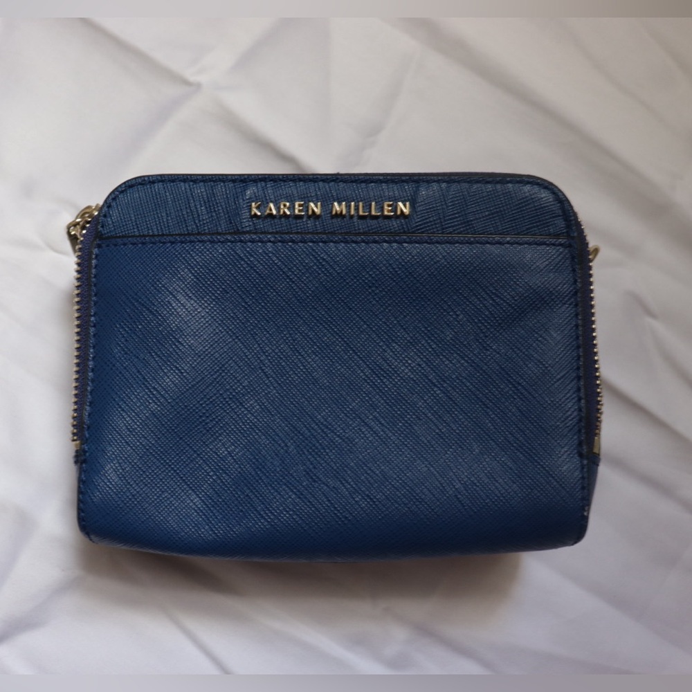 LIKE NEW Karen Millen Navy Crossbody Bag